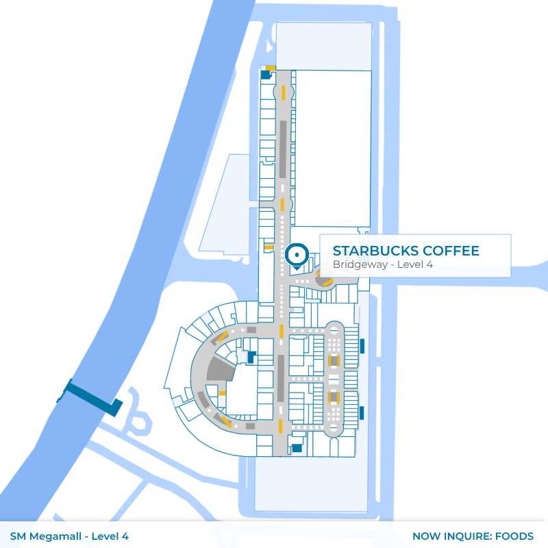 Map - Starbucks Coffee - SM Megamall - Bridgeway - Level 4